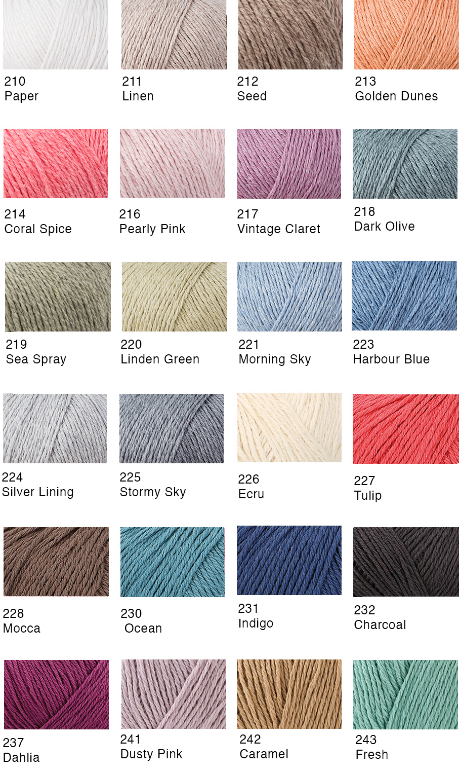 Cotton Cashmere breigaren | breiwol van Rowan Yarns, 85% katoen en 20% cashmere / kasjmier. Te koop bij wolwinkel de Afstap Amsterdam en in onze webshop.