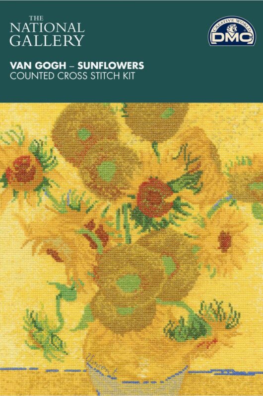 DMC The National Gallery - Van Gogh Sunflowers Cross Stitch Kit