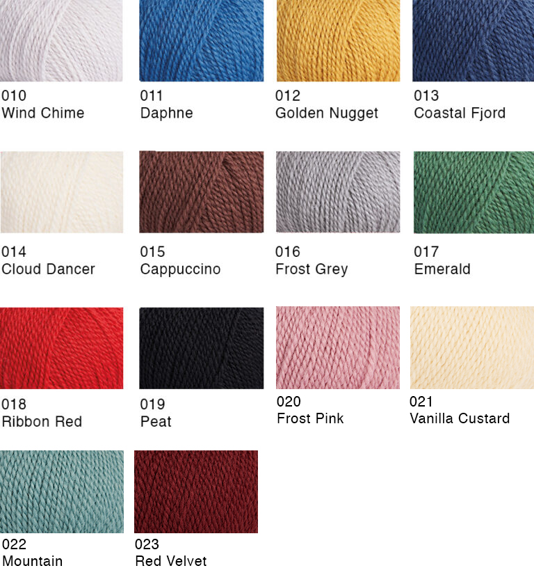 Rowan Selects Norwegian Wool de Afstap Amsterdam breigaren shadecard kleurenkaart