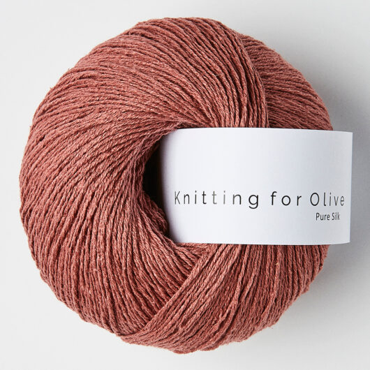 Knitting For Olive Pure Silk plum rose de afstap Amsterdam