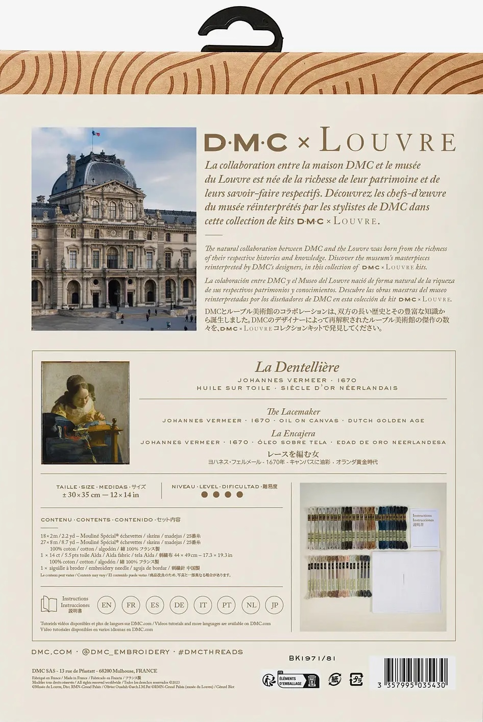 Louvre Collectie - The Lacemaker kruissteekpakket Collectie - The Lacemaker kruissteekpakket