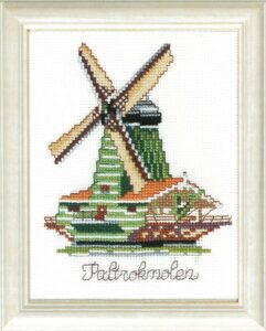 Pako borduurpakket Hollandse molen, de Paltrokmolen 13x17cmArt.nr: 210.839 kopen bij wolwinkel de Afstap Amsterdam en in onze webshop!