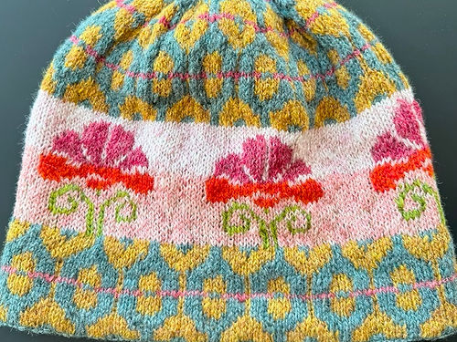 Fair Isle Hat / muts pastel Christel Seyfarth Inspirations kopen bij wolwinkel de Afstap Amsterdam en in onze webshop!