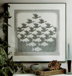 Permin linnen Aero & Aqua I M.C. Escher borduurpakket / embroidery kitArt.Nr: 70-3400 kopen bij wolwinkel de Afstap Amsterdam