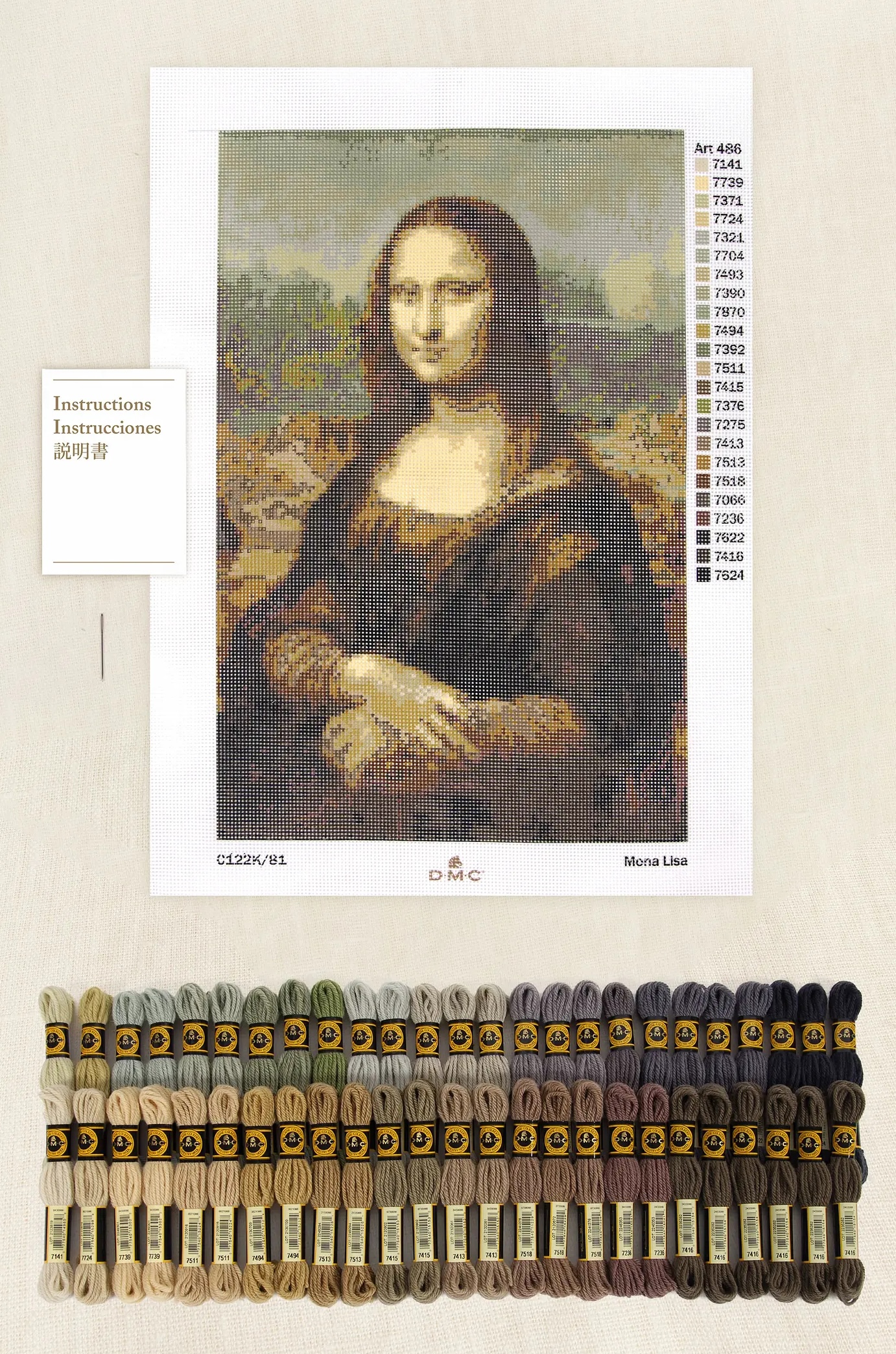 Mona Lisa - Louvre Needlepoint Tapestry Kit